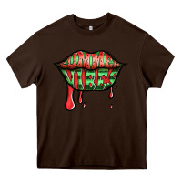 Chocolate Brown summer vibes watermelon lips Heavy Core Tee - Jasminsmagicworld