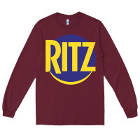 Burgundy ritz cracker Long Sleeve Tee - PixelFlow