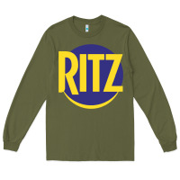 Army Green ritz cracker Long Sleeve Tee - PixelFlow