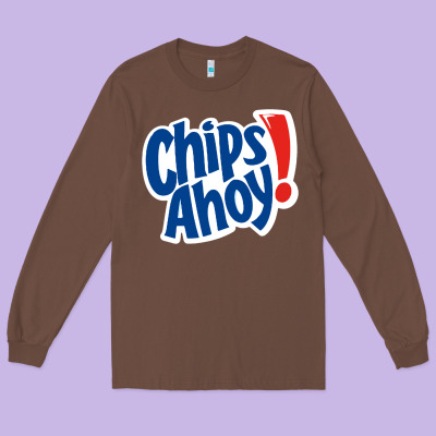 Chips Ahoy Snack Long Sleeve Tee Designed By Pixelflow