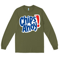 Army Green chips ahoy snack Long Sleeve Tee - PixelFlow
