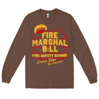 Chestnut fire marshal bill fire safety school funny firefighter t shirt Long Sleeve Tee - PixelFlow