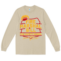 Mushroom fire marshal bill fire safety school funny firefighter t shirt Long Sleeve Tee - PixelFlow