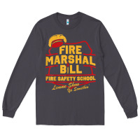 Smoke fire marshal bill fire safety school funny firefighter t shirt Long Sleeve Tee - PixelFlow