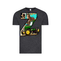 Vintage Black farm life alphabet lowercase letters z Vintage Tee - BundleAndBundleShop