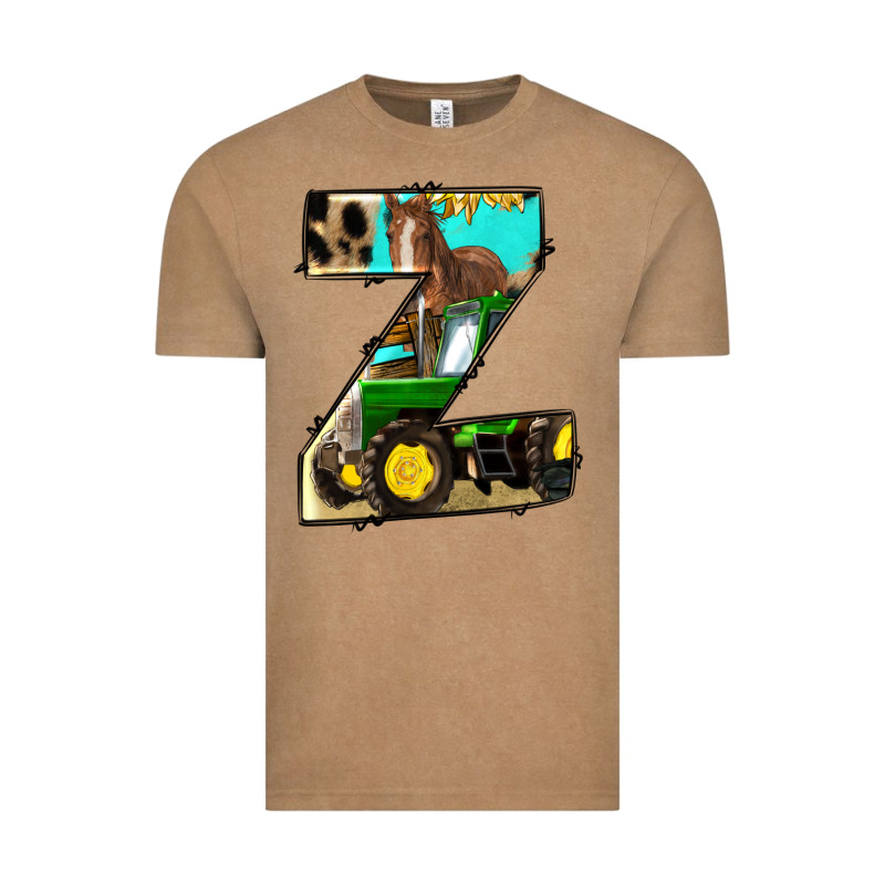 Farm Life Alphabet Lowercase Letters Z Vintage Tee by BundleAndBundleShop | Teevron