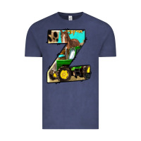 Vintage Denim farm life alphabet lowercase letters z Vintage Tee - BundleAndBundleShop