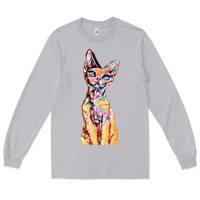 Moon Dust Colorful Cat Long Sleeve Tee - PixelFlow