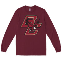 Burgundy boston college eagl3s Long Sleeve Tee - SnappyArt