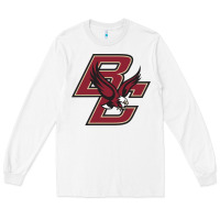 White boston college eagl3s Long Sleeve Tee - SnappyArt