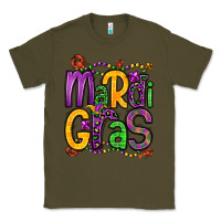 Army Green mardi gras Classic Tee - OliviaCreatesArt