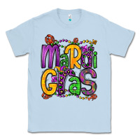 Dusty Blue mardi gras Classic Tee - OliviaCreatesArt