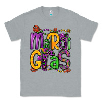 Heather Grey mardi gras Classic Tee - OliviaCreatesArt