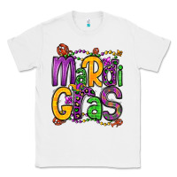 White mardi gras Classic Tee - OliviaCreatesArt