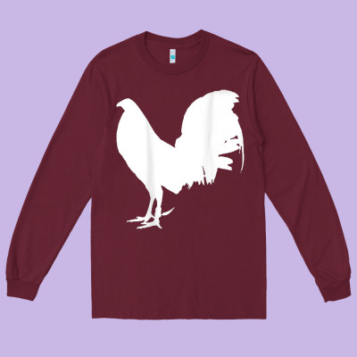 Game Fowl Gallegos, Rooster, Chicken T Shirt Long Sleeve Tee Designed By Pixelflow
