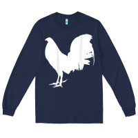 Navy game fowl gallegos, rooster, chicken t shirt Long Sleeve Tee - PixelFlow