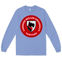 Colony Blue carnegie mellon tartans Long Sleeve Tee - SnappyArt