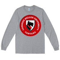 Heather Grey carnegie mellon tartans Long Sleeve Tee - SnappyArt