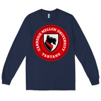 Navy carnegie mellon tartans Long Sleeve Tee - SnappyArt
