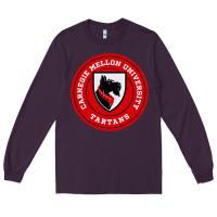 Plum carnegie mellon tartans Long Sleeve Tee - SnappyArt