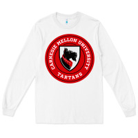 White carnegie mellon tartans Long Sleeve Tee - SnappyArt