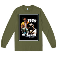 Army Green tego calderon Long Sleeve Tee - SnappyArt