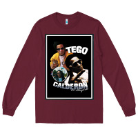 Burgundy tego calderon Long Sleeve Tee - SnappyArt