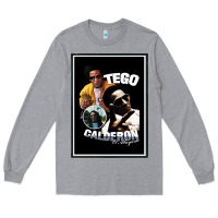 Heather Grey tego calderon Long Sleeve Tee - SnappyArt