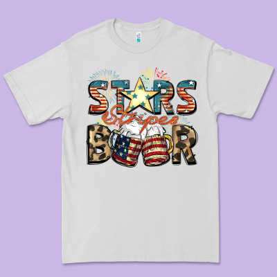 Stars Stripes Beer Premium Tee Designed By Fadigitalartstudio