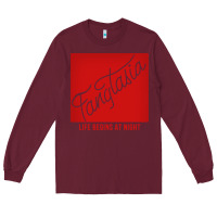 Burgundy fangtasia Long Sleeve Tee - SnappyArt