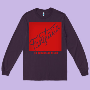 Fangtasia Long Sleeve Tee Designed By Snappyart