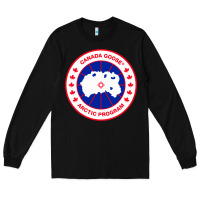 Black canada goose Long Sleeve Tee - SnappyArt