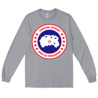 Heather Grey canada goose Long Sleeve Tee - SnappyArt
