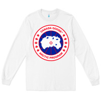 White canada goose Long Sleeve Tee - SnappyArt