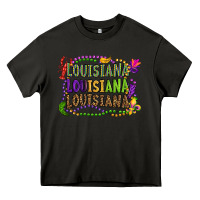Asphalt louisiana louisiana louisiana mardi gras Heavy Core Tee - OliviaCreatesArt
