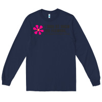 Navy i may not know my flowers  t shirt Long Sleeve Tee - SnappyArt