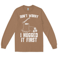 Toasted Coconut lumberjack don't worry i hugged it first lumberjack wood cutter logger Long Sleeve Tee - SnappyArt