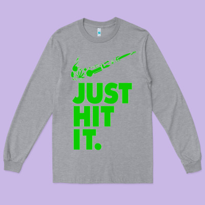 Just Hit It Cannabis Weed Vintage Retro Design For Weed Lover Long Sleeve Tee Designed By Snappyart