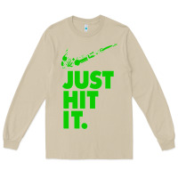 Mushroom Just Hit It Cannabis Weed Vintage Retro Design for Weed Lover Long Sleeve Tee - SnappyArt