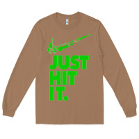 Toasted Coconut Just Hit It Cannabis Weed Vintage Retro Design for Weed Lover Long Sleeve Tee - SnappyArt