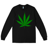 Black Weed Long Sleeve Tee - SnappyArt