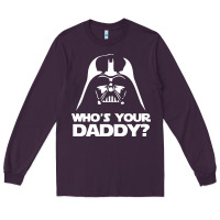 Plum darth vader who's your daddy Long Sleeve Tee - SnappyArt