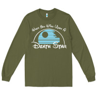 Army Green when you wish upon a death star Long Sleeve Tee - SnappyArt