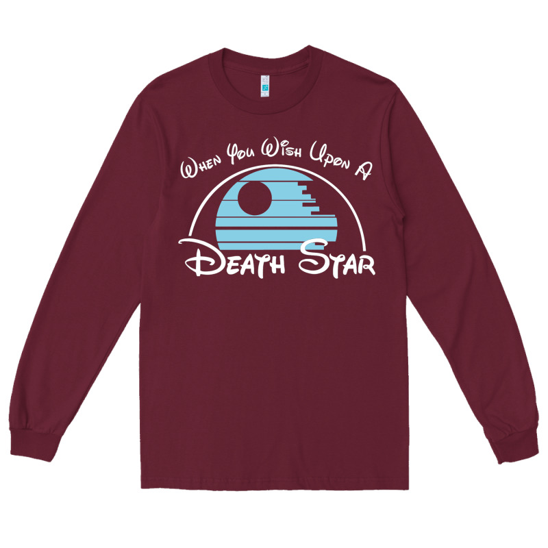 When You Wish Upon A Death Star Long Sleeve Tee by SnappyArt | Teevron