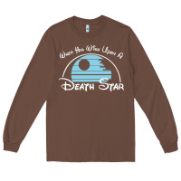 Chestnut when you wish upon a death star Long Sleeve Tee - SnappyArt
