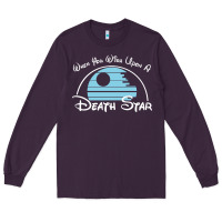 Plum when you wish upon a death star Long Sleeve Tee - SnappyArt
