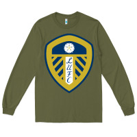 Army Green leeds-fc Long Sleeve Tee - SnappyArt