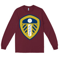 Burgundy leeds-fc Long Sleeve Tee - SnappyArt