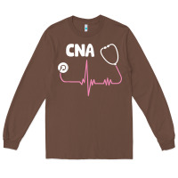 Chestnut cna nurse t shirt Long Sleeve Tee - SnappyArt