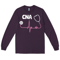 Plum cna nurse t shirt Long Sleeve Tee - SnappyArt
